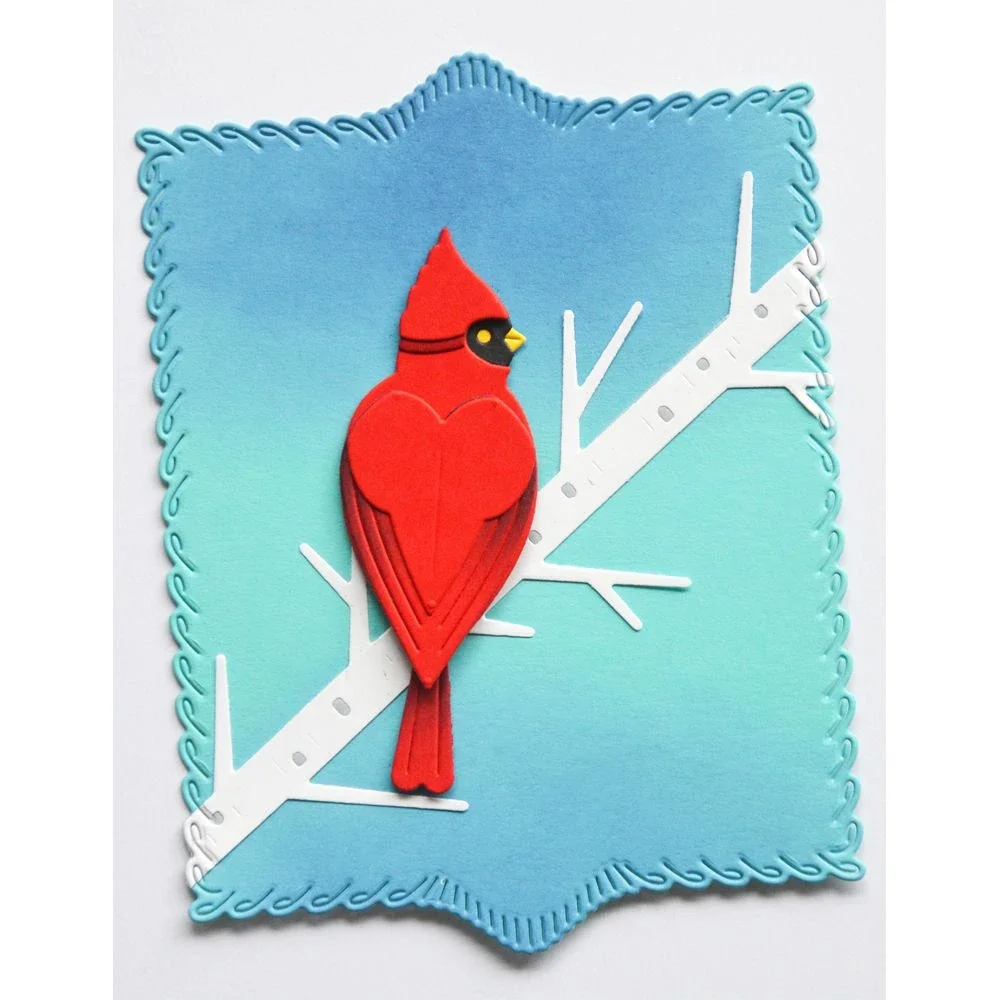 Фото Новые металлические вырубные формы Block Print Cardinal Duo для скрапбукинга, творчества, изготовления фотоальбомов, шаблонов и ручной декорации №3