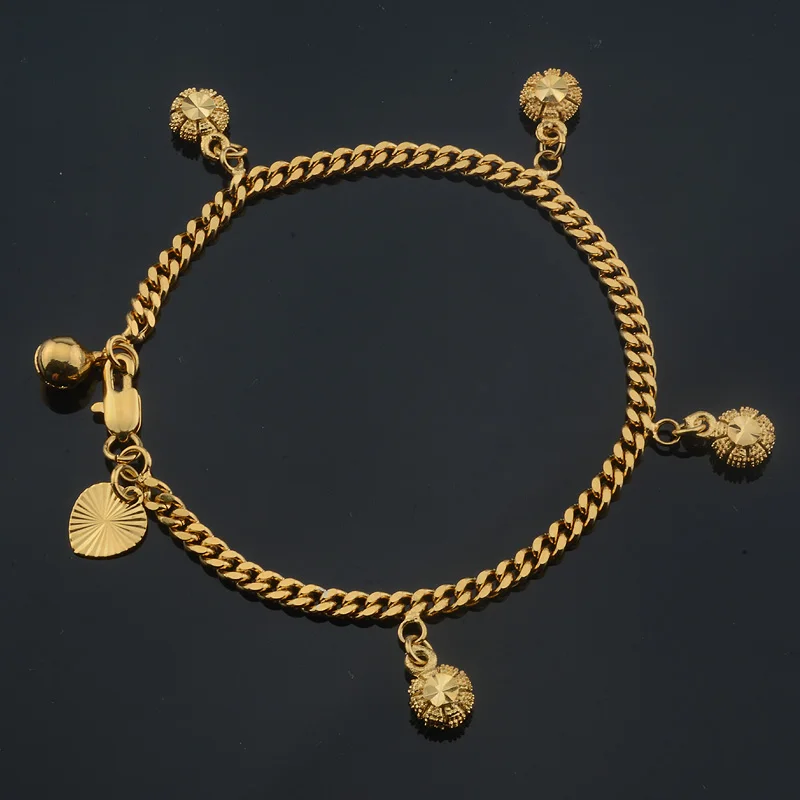 Модный детский браслет с подвесками в виде колокольчика