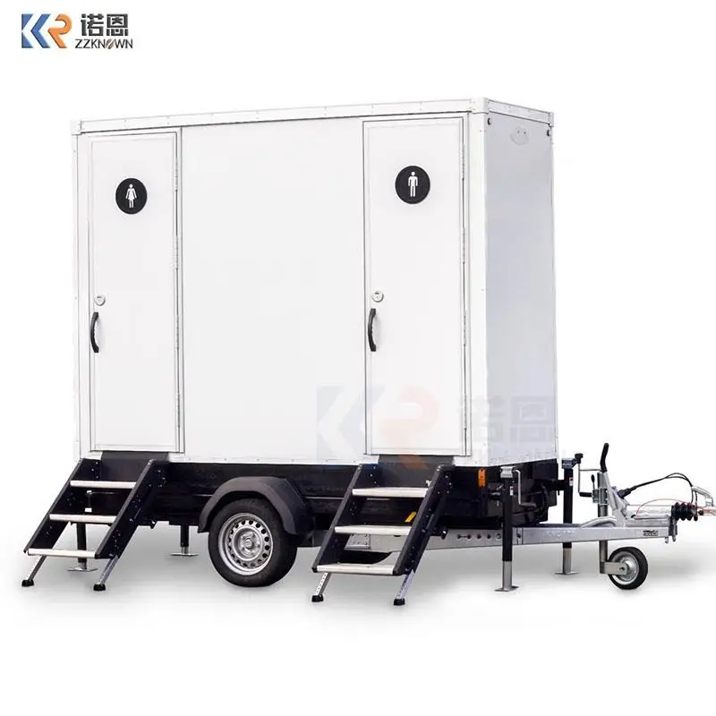 

Mobile Toilet Trailer Luxury China Portable Flush Restroom Bathroom Shower Toilet Toilets Trailer Outdoor