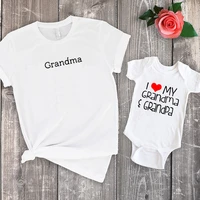 i love my grandma shirt 2022 fashion family clothing sets big sister letter t shirts matching outfits baby girl clothes m