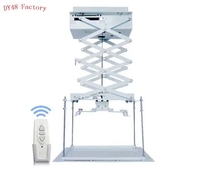 

Motorized projector lift mechanism Scissor Type electric projector ceiling mounts with remote control