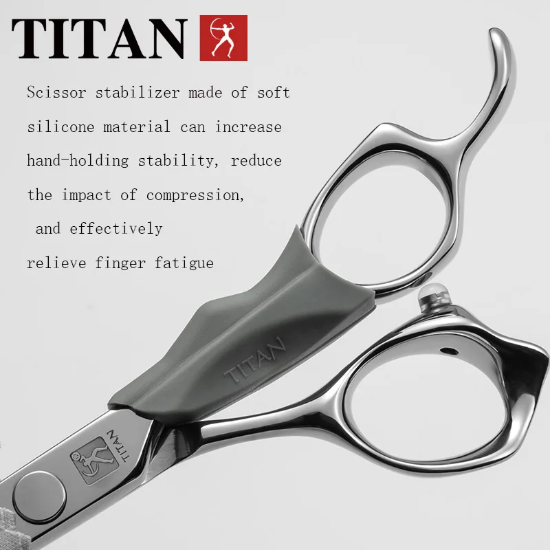 Фото Профессиональные парикмахерские ножницы Titan для филировки и стрижки, 6.0/7.0 дюймов, сталь 440C №2