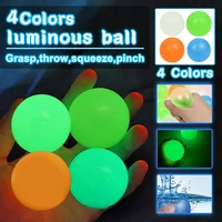 4 5cm glow party luminous balls high bounce glowing stress ball sticky wall home decoration kids gift toy glow in the dark