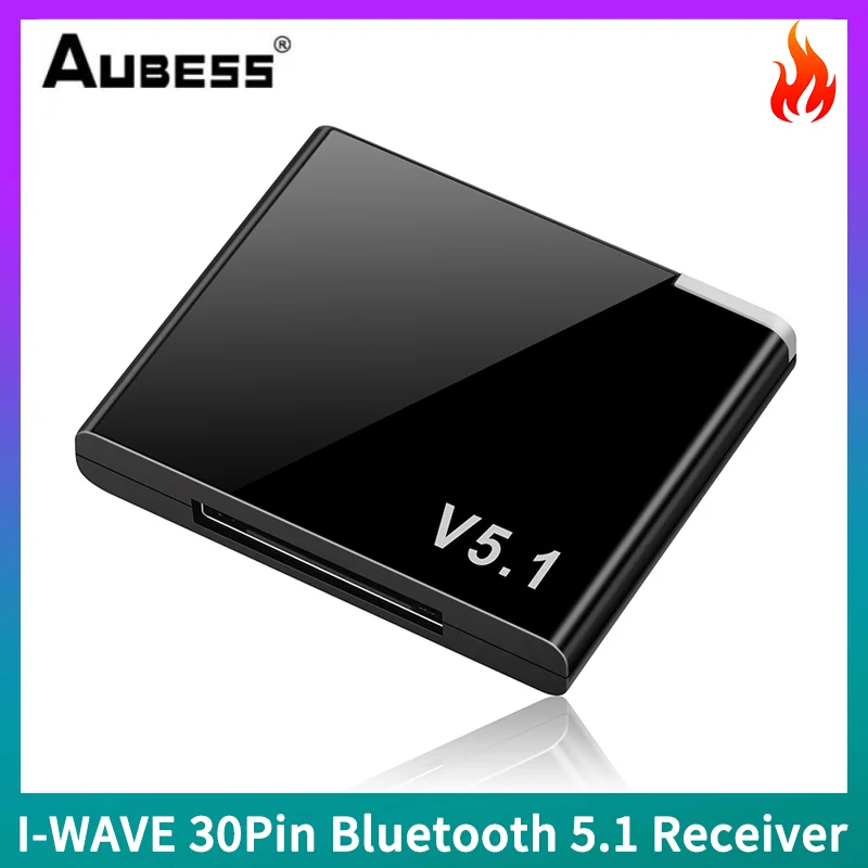 

A2DP Bluetooth-совместимый адаптер для музыкального приемника V5.0, 30-контактный док-разъем для IPad, IPod, IPhone, Apple динамика, 30-контактный приемник