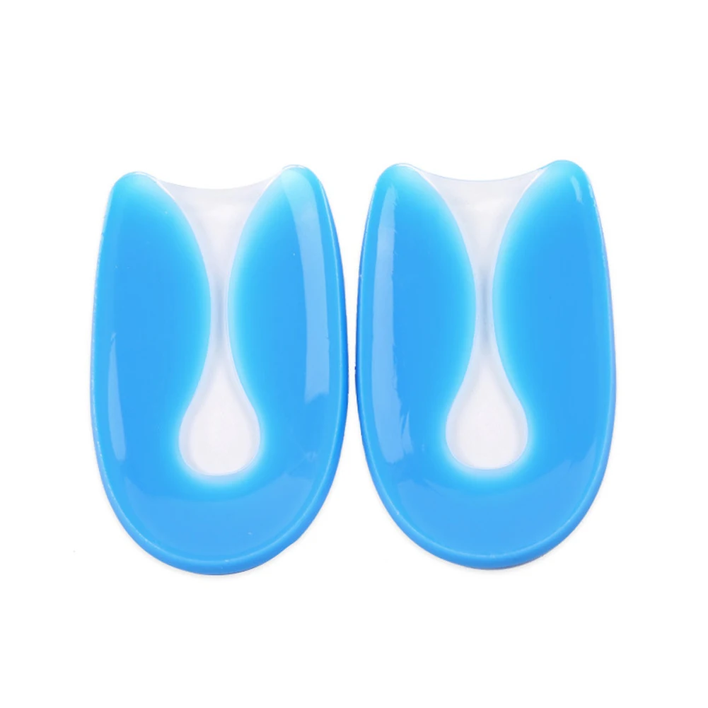 

U Shape Feet Protection Ametabolic Shock Absorption Half Insole Silica Gel Heel Pad Cold-resistant Heat Proof Arc Design Rebound