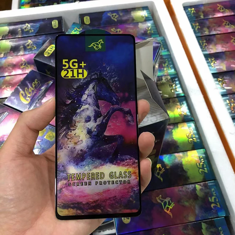 50/100pcs 21H Tempered Glass For Iphone 13 14 pro 12 Pro Max 2.5D Full Cover Screen Protector For Iphone 11 Pro 6 7 8 Plus