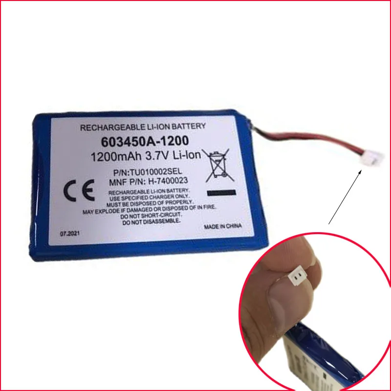 Литий-ионный полимерный аккумулятор 3,7 в 1200 мАч 603450 для GPS PSP DVD MP4 мобильных видеоигр электронных книг PAD Планшета ПК Bluetooth динамика