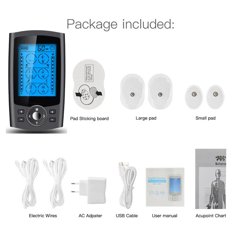 Массажер Электрический для стимуляции мышц 24 режима |