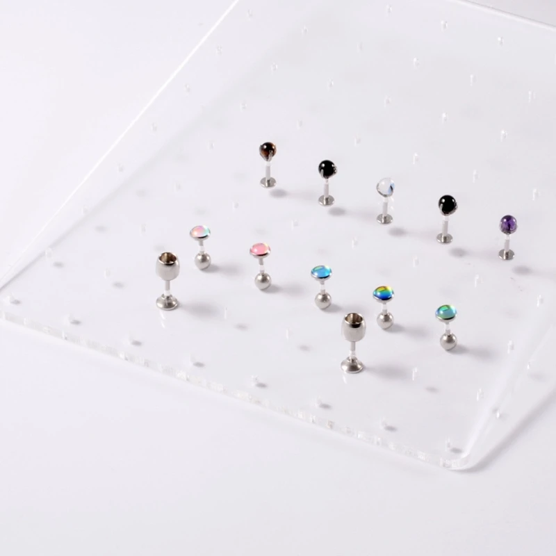 

Ear Nail Earring Shelf Earrings Display Board Necklace Display Rack for Women DropShip