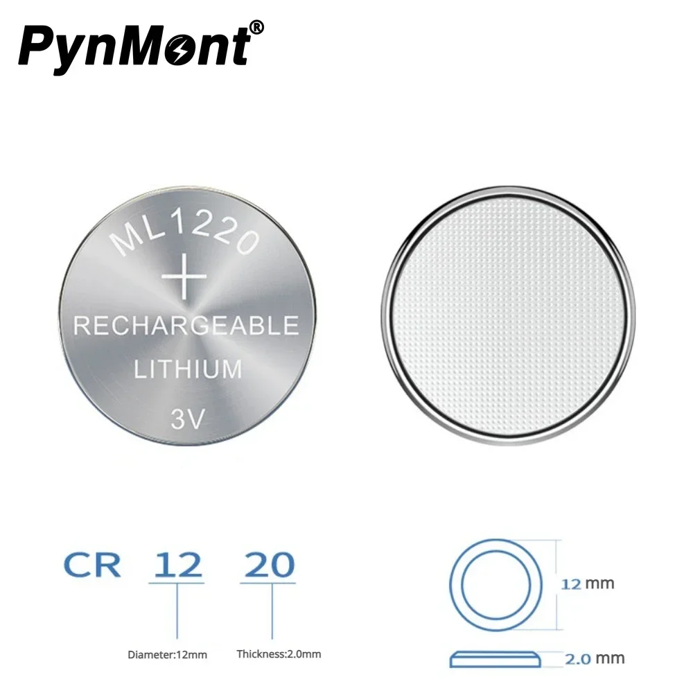 2 шт. ML1220 3 В 18 мАч аккумуляторные батареи ML 1220 CMOS RTC BIOS резервная кнопка батарея