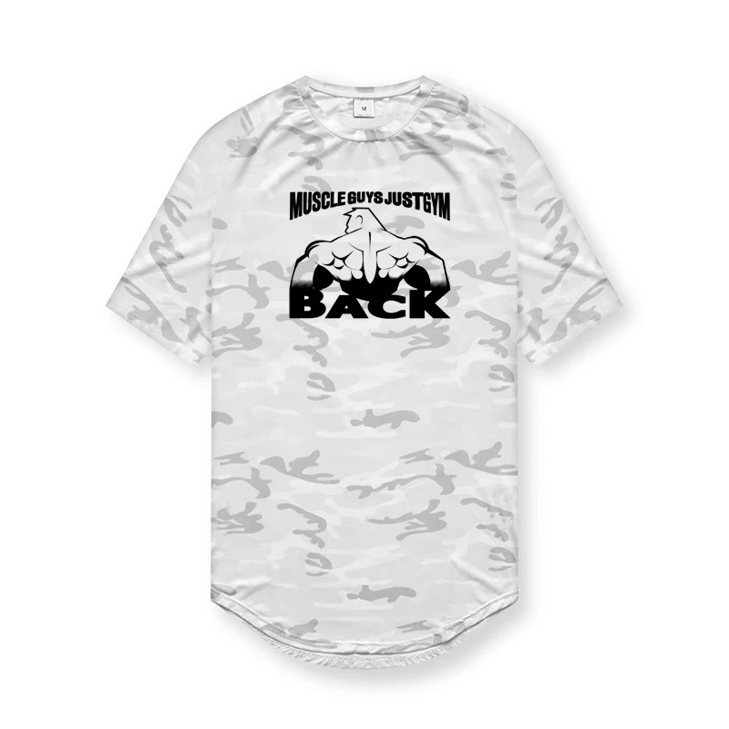 

Новое поступление, мужские Модные дышащие футболки для бодибилдинга, быстросохнущая футболка для фитнеса с коротким рукавом, Спортивная по...