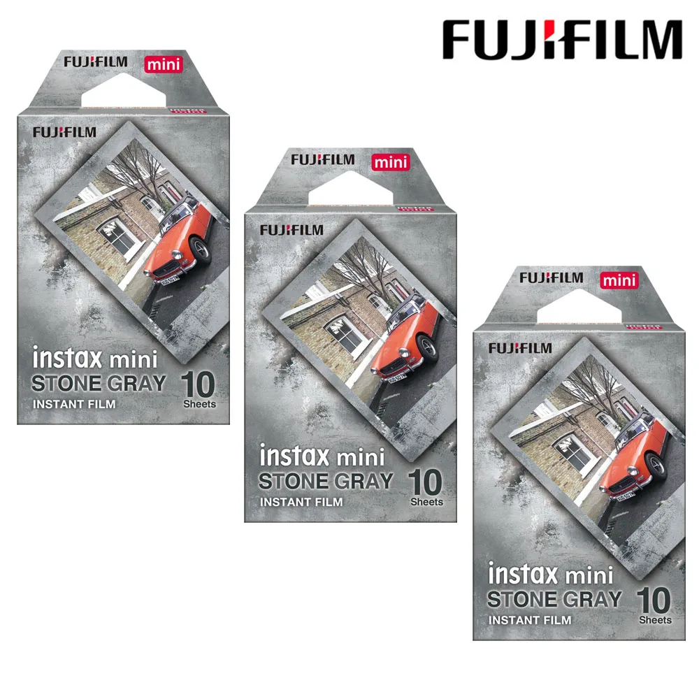 10/20/30 листов Fujifilm Instax Mini Film 12 Stone Gray Design 11 8 9 7s 25 26 90 Instant Camera SP-1