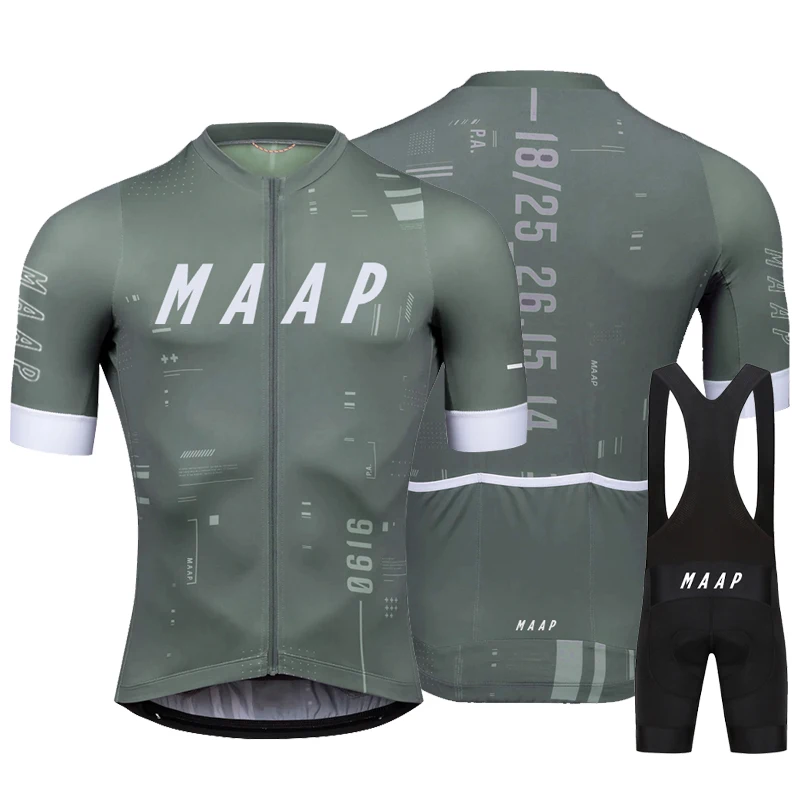 

2023 Triathlon Team Cycling Shirt MAAP Summer Men's Short Sleeve Cycling Clothing Mountain MTB Race Cycling Suit Ropa ciclismo