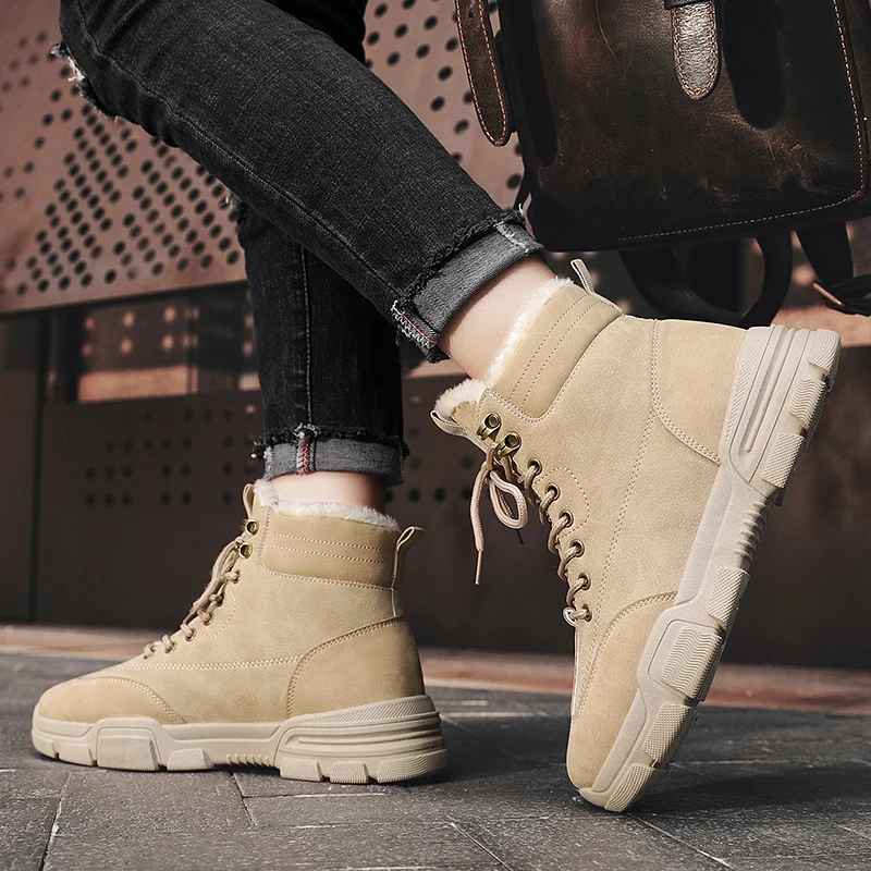 

Male Shose For High Boots Winter Working Shoes For Winter Men Boot Military Men'S Casual Shoes Sneakers Man Women Ankle Boots