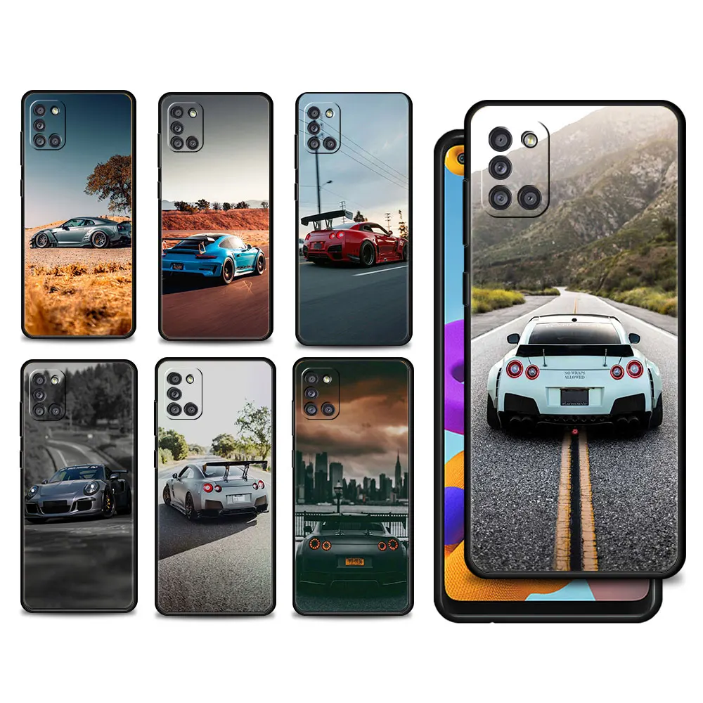 

Silicon Japan High Horsepower Sport Car GT -RS Phone Cover For Samsung Galaxy A02s A21s A12 A41 A71 A32 4G A51 A31 A52 A72