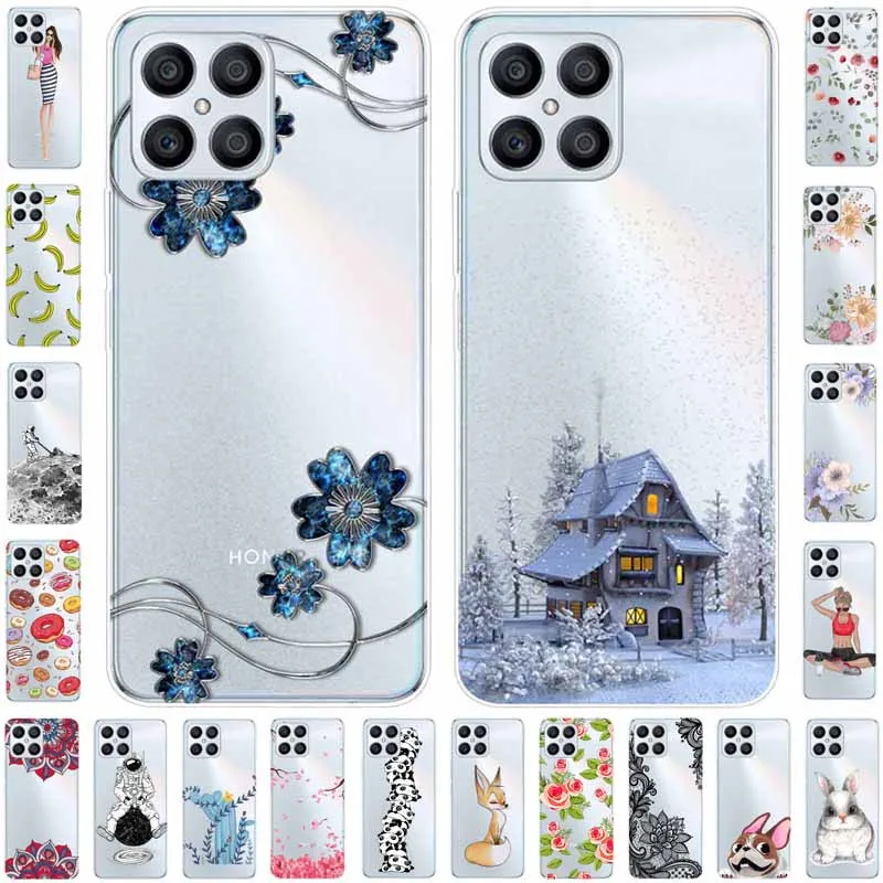 

Для Honor X8 чехол 2022 Прозрачный бампер мягкий TPU чехол для Huawei Honor X8 HonorX8 чехол силиконовый прозрачный чехол X 8 TFY-LX1 LX2