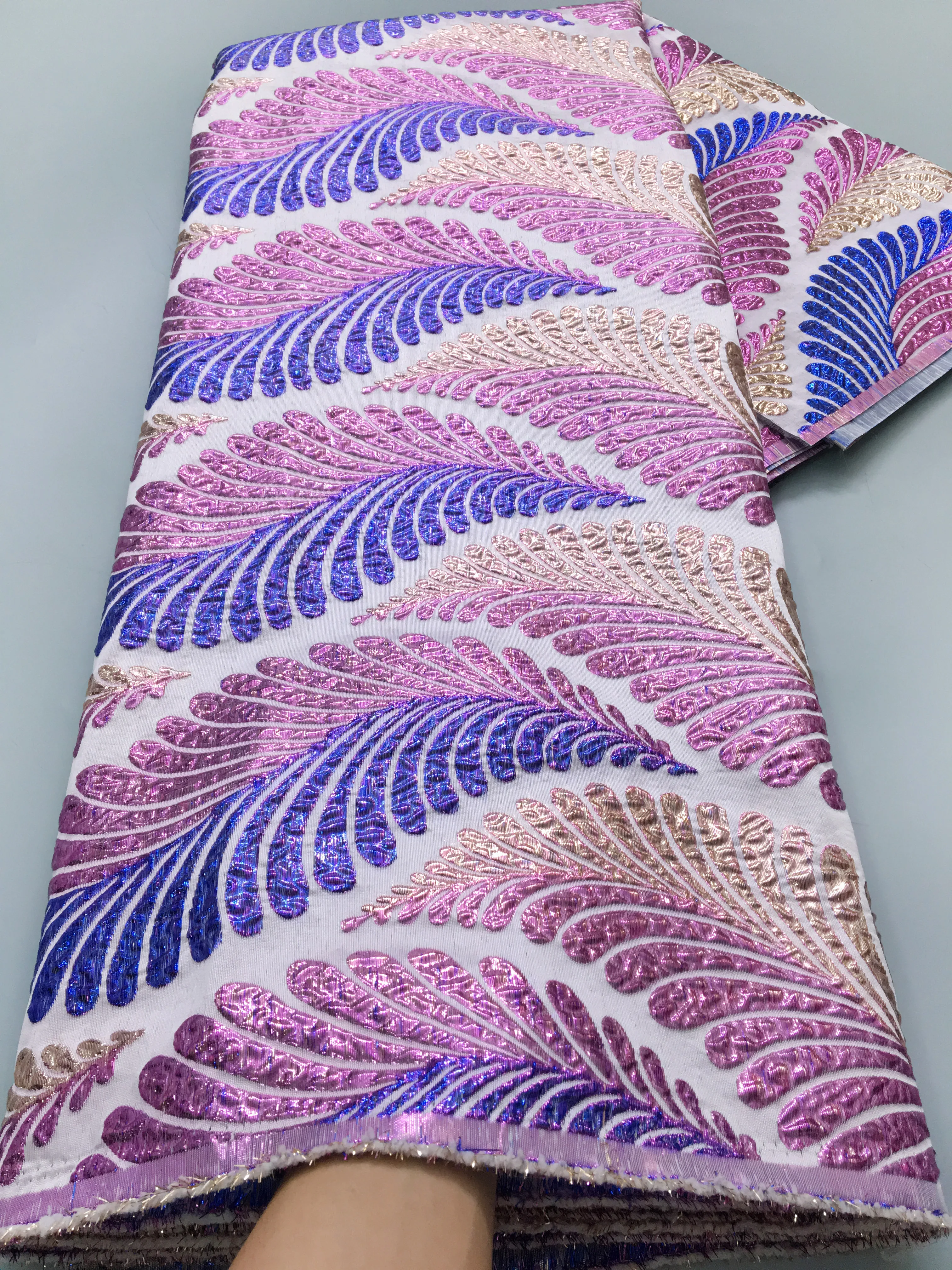 Африканская Тюлевая кружевная ткань 2024 высокое качество 5 ярдов нигерийская