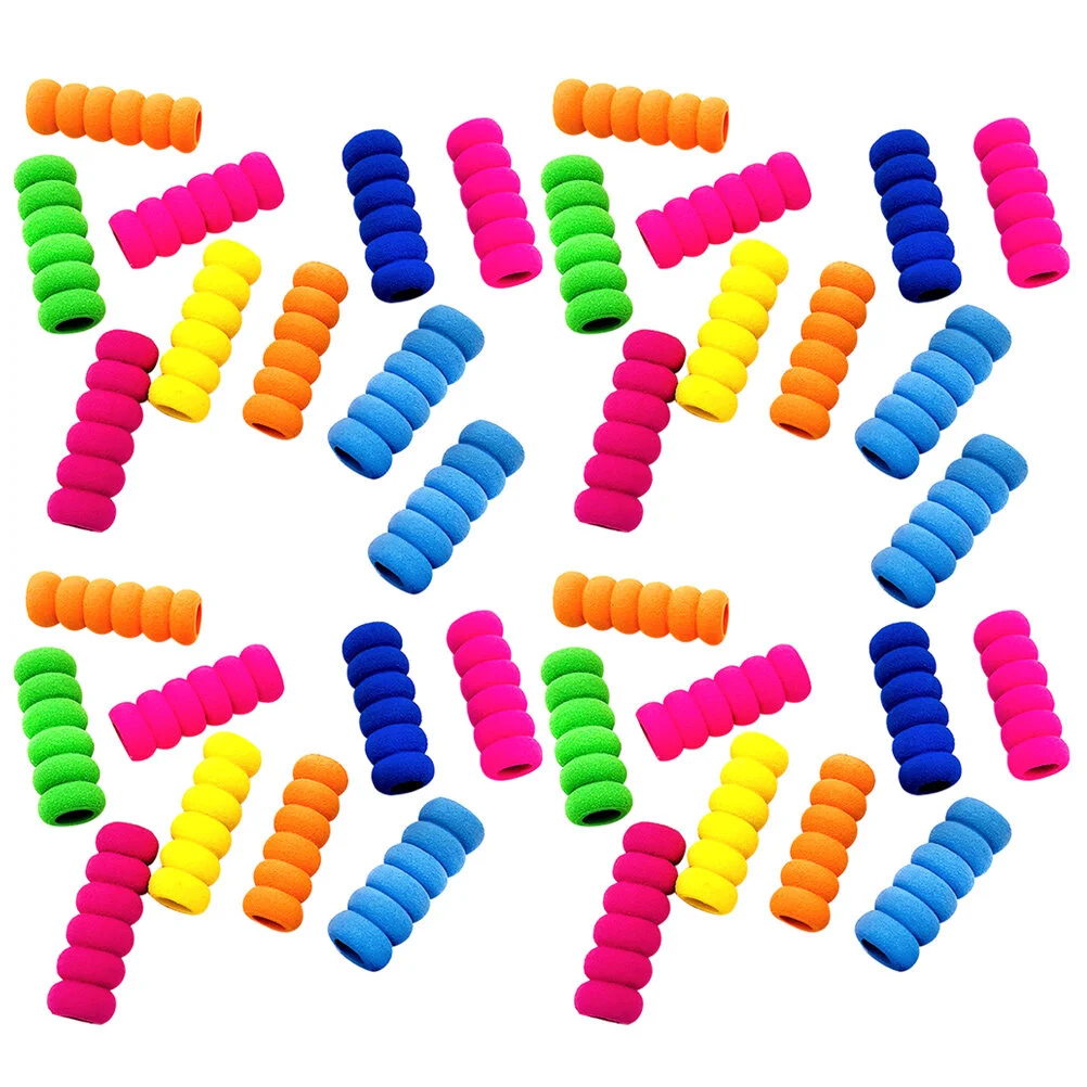 

42 Pcs Student Pen Holder Gripper Kids Colored Pencils Handwriting Sponge Non-slip Children