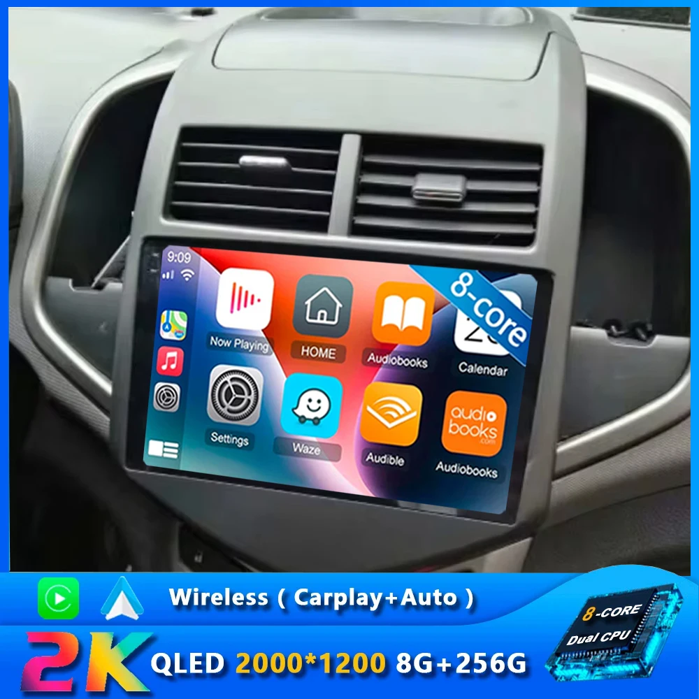 Автомобильный радиоприемник 8 ядер мультимедийный плеер на Android 14 для Chevrolet Aveo 2