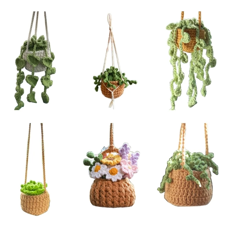 

Portable Hanging- Plant for Car Decoration Car Accessories Car Ornament Rear View Mirror Accessories Car Ornament Drop Shipping