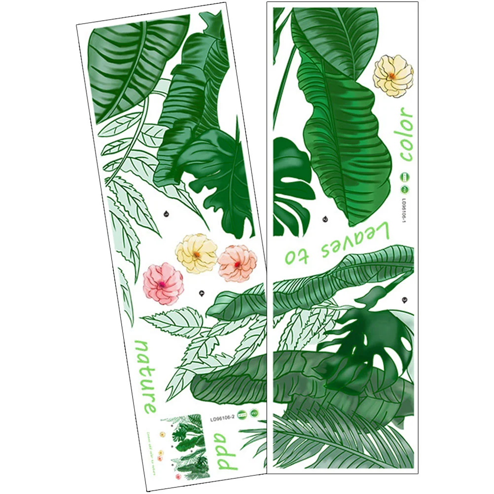 

Wall Leaves Leaf Sticker Decor Decal Decals Stickers Greenpalm Monstera Tropicalwallpaper Nursery Diy Mural Window Watercolor