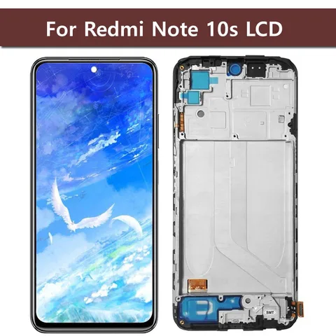 ЖК-дисплей 6,43 ''для Xiaomi Redmi Note 10S/M2101K7BG/M2101K7BNY с сенсорным экраном и дигитайзером в сборе