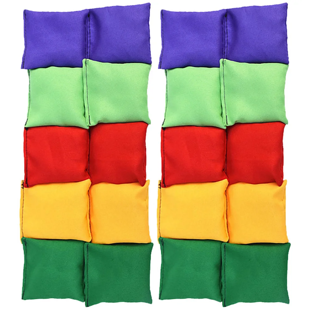 

20 Pcs Sandbag Kids Sports Toys Game Props Plastic Particles Child Mini Bean Bags