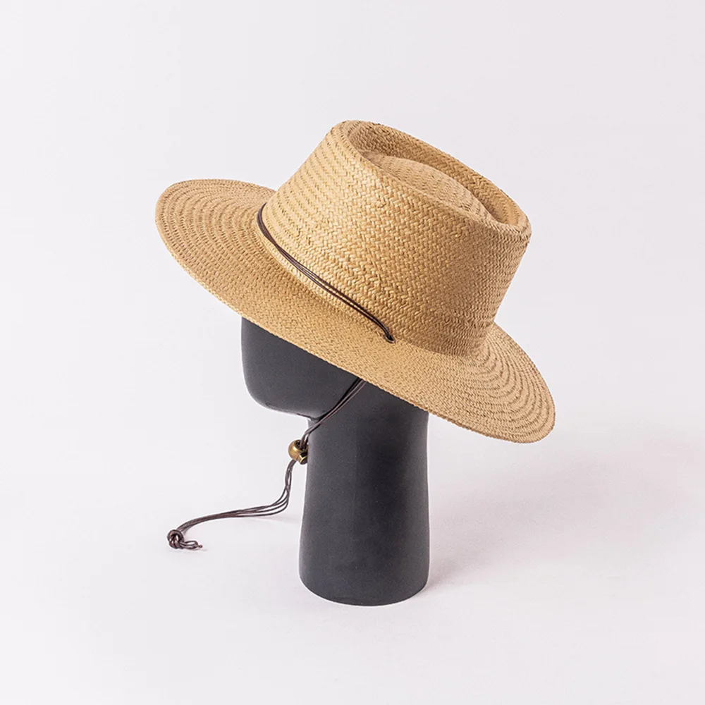 USPOP Круглая соломенная шляпа с ремешками