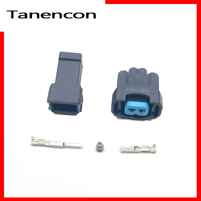 

For Honda CRV Civic 1 Set of 2-pin car injector NH1 OBD2 waterproof wire connector car electrical plug 6189-0533 1996-2002