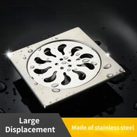 5 5 inch square shower drain 15x15cm special stainless steel water drain increase deodorant floor hotel villa project
