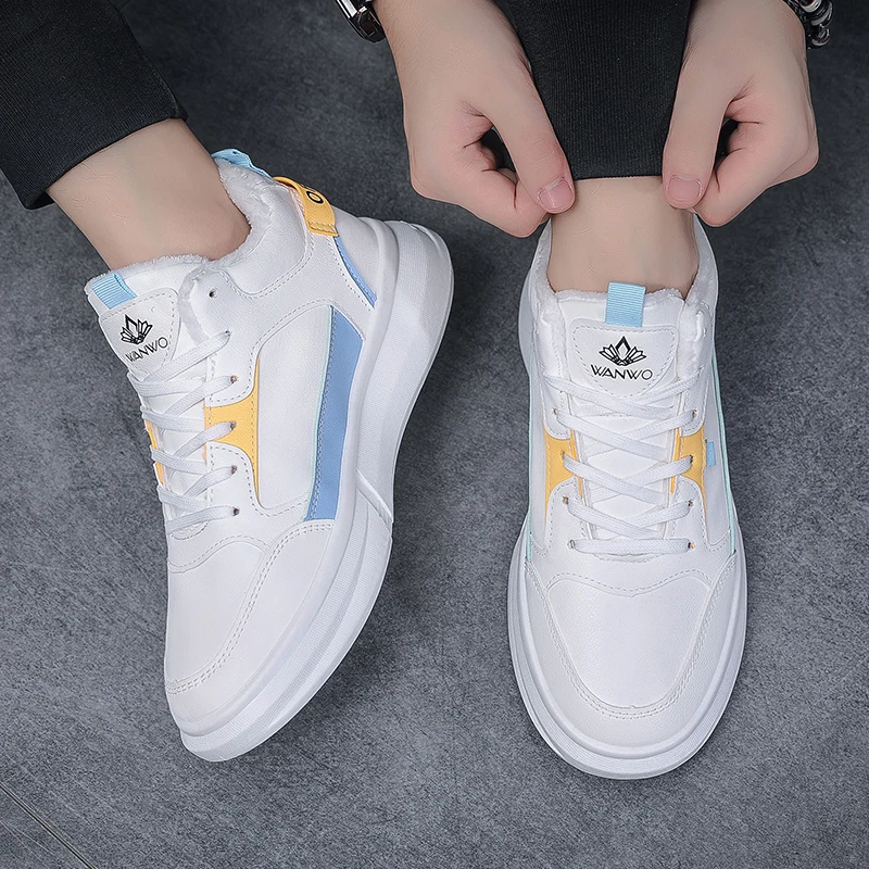 Мужская обувь лето 2024 новые туфли с высоким берцем мужские для досок толстые