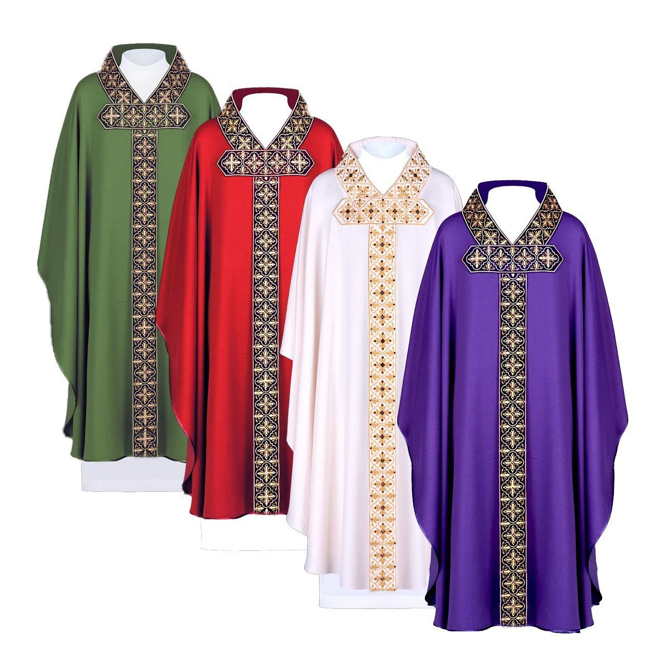 

Unisex Retro Printed Clothes Prayer Robe Gown Church Dress Priest Monks Missionary New Loose Size Party Cosplay Costumes