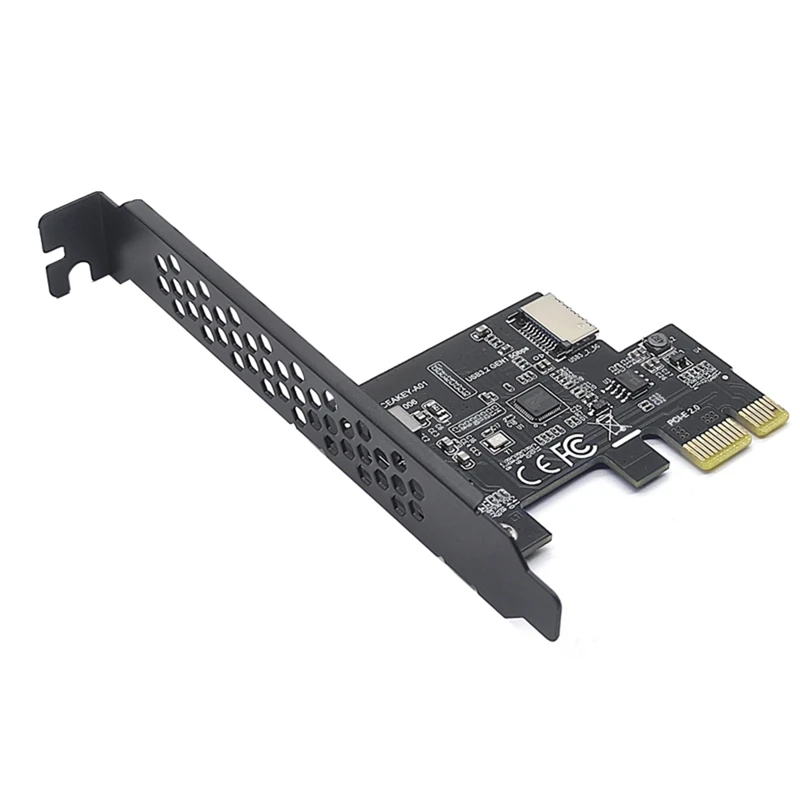 

PCI Express 2.0 X1 USB 3.2 Gen1 TYPE-E Add On Card Pcie Front Type-C Adapter Riser USB3.1 Gen1 A-KEY 5Gb Expansion Card