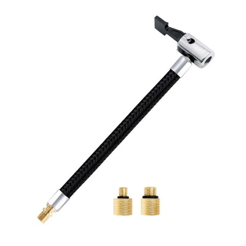 Автомобильные шины, воздушный компрессор, трубка, шланг насоса для шин с адаптерами M6 M8, сменный удлинитель насоса для накачивания, соединение шланга