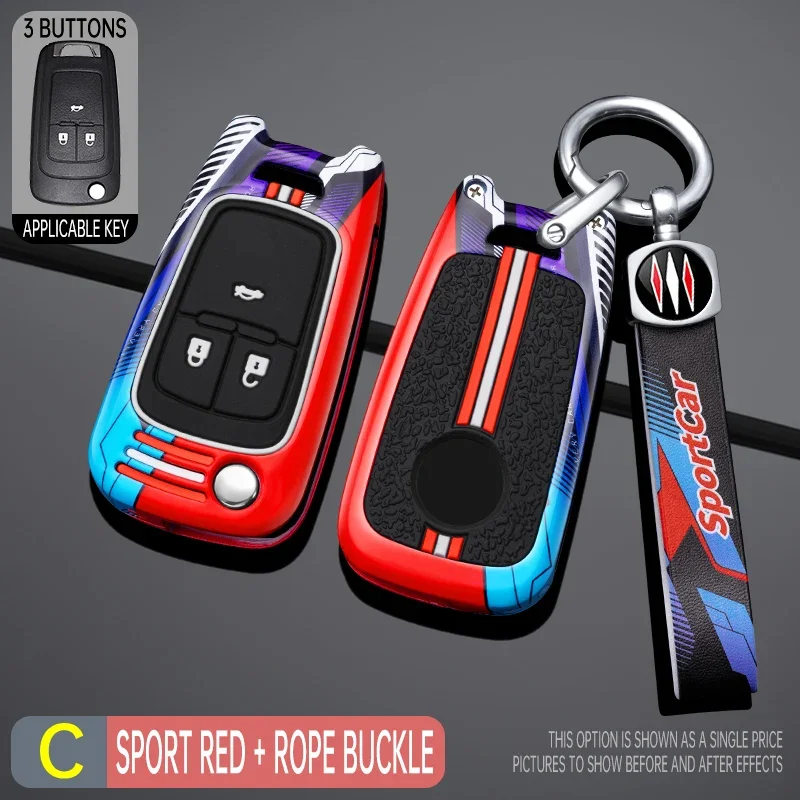 

Металлический чехол для ключей автомобиля в гоночном стиле для Opel Vauxhall Corsa Astra Vectra Zafira Omega для Buick для Chevrolet для Chevy