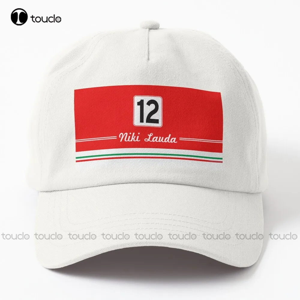 

Legends - Niki Lauda [1975] Dad Hat Cycling Cap Outdoor Simple Vintag Visor Casual Caps Denim Color Cotton Denim Caps Harajuku