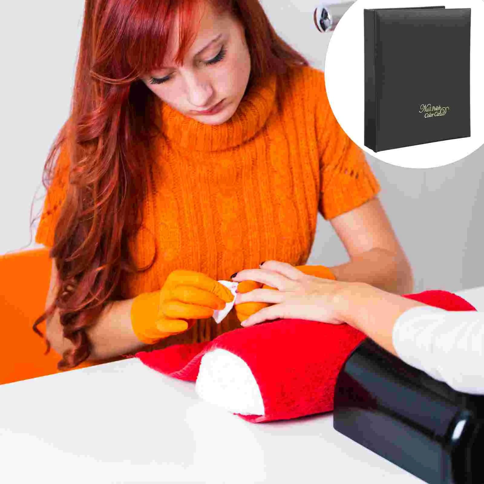 

Storage Booklet Photo Stickers Collecting Album For Nail Decal Empty Display Japanese Salon Decals Organizer