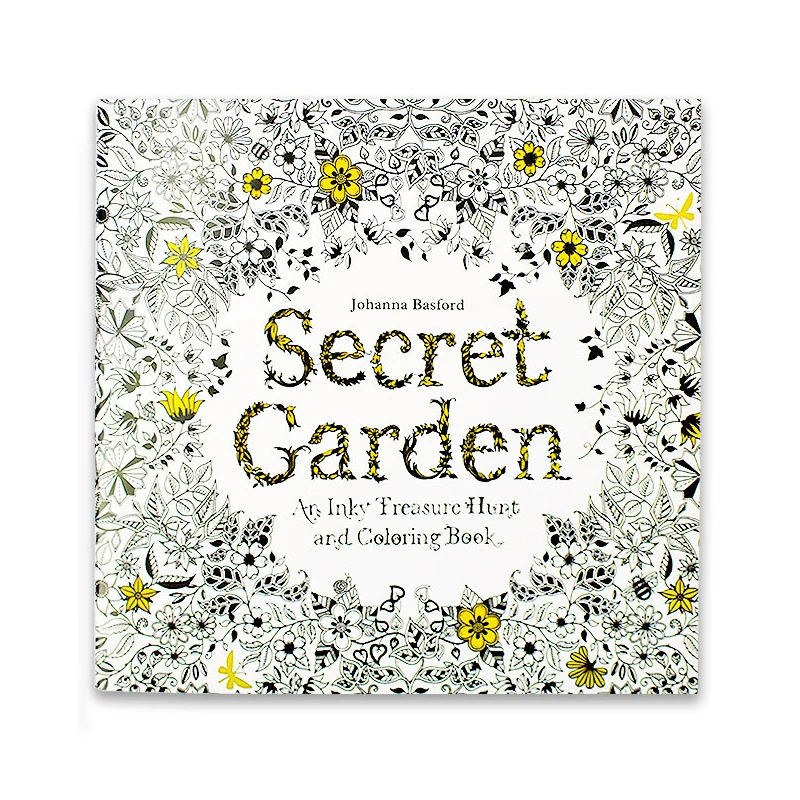 24 страницы на английском языке взрослые анти - секретная садовая живопись