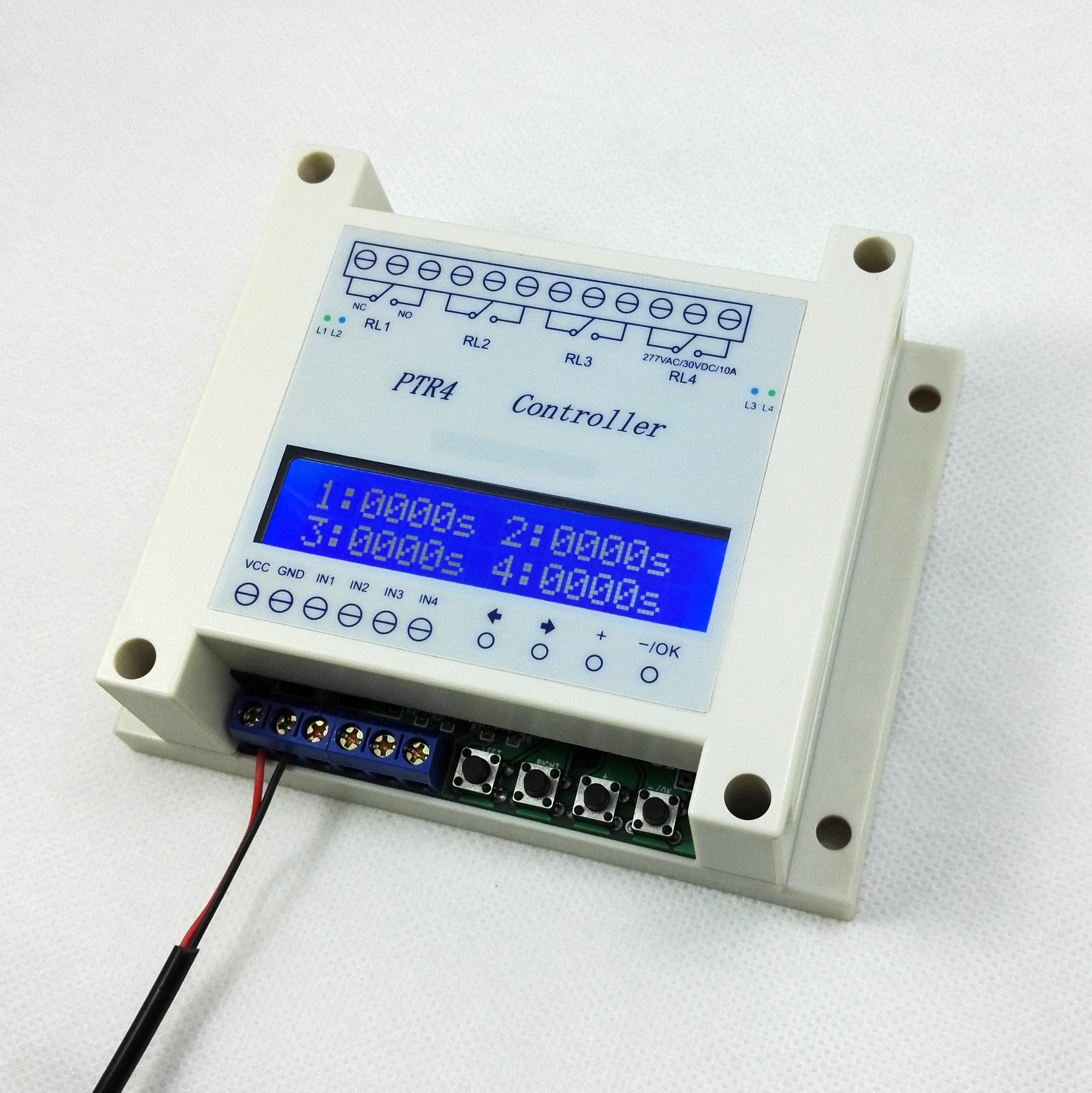 

NEW DC 6-40V 4-Channel Programmable Digital Time Relay Timer Controller Delay Switch Module Independent Timing Cycle LCD Display