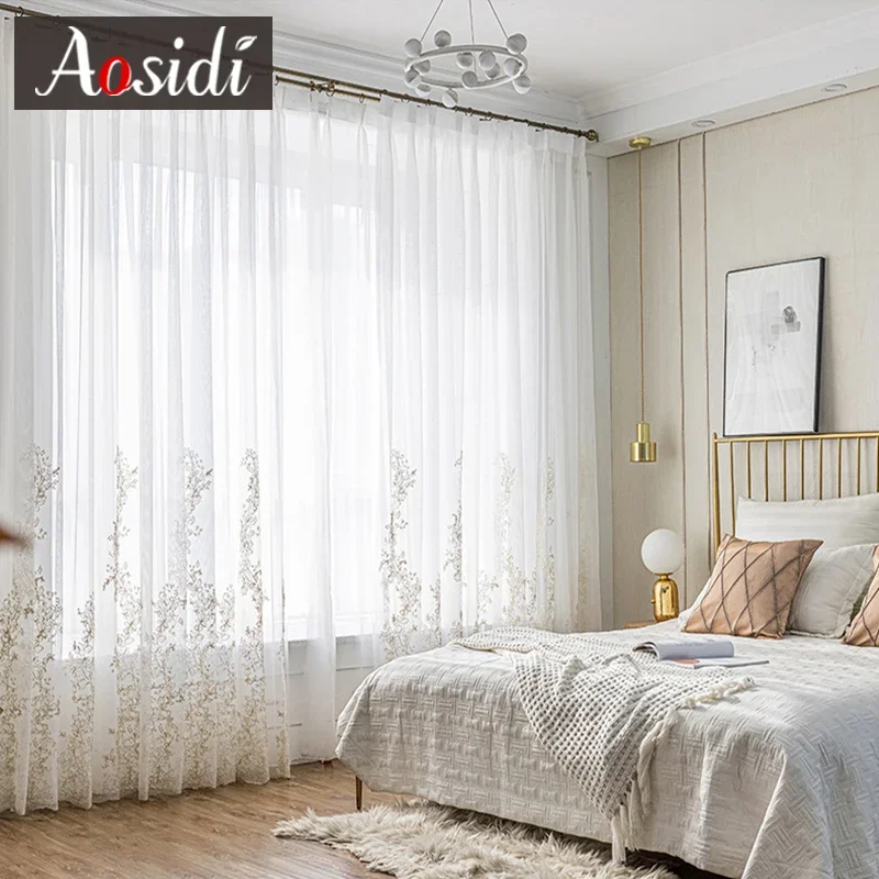 Роскошные тюлевые прозрачные Занавески s для гостиной спальни занавески на окна