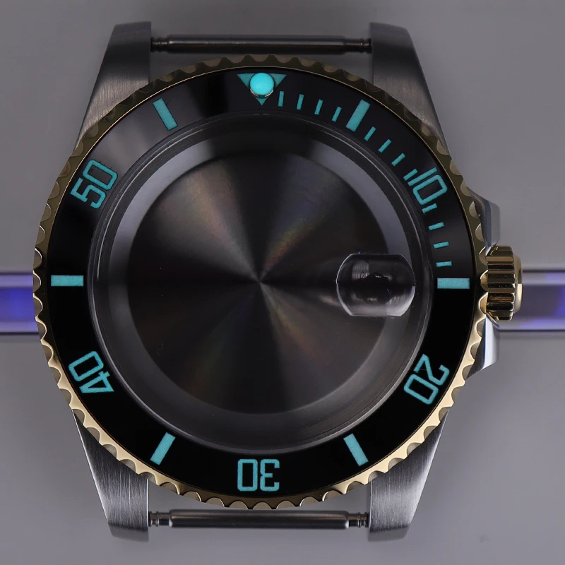 Серебристые и золотистые часы 40 мм с полным текстом C3 светящиеся для Seiko NH34 NH35 NH36/38