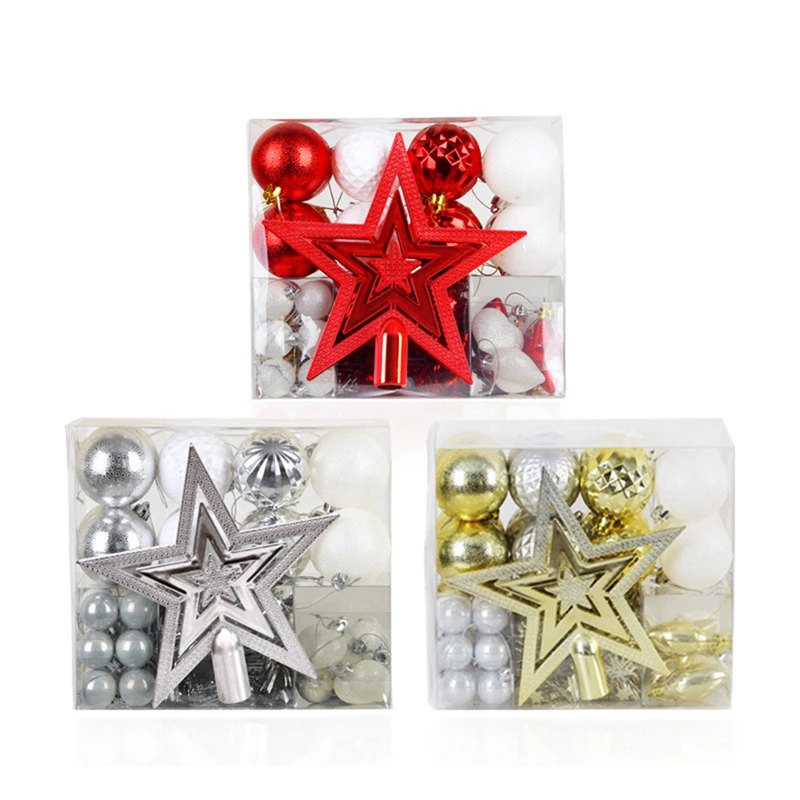 

Christmas Ornaments Christmas Tree Decoration Pendant 50 Christmas Balls Gift Pack