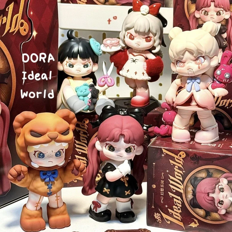 Фото Серия DORA Fantasy Park: Слепая коробка-сюрприз с аниме-фигуркой DORA, коллекционная аниме-кукла с подвижными элементами, настольный декор, экшн-фигурка, подарок №2