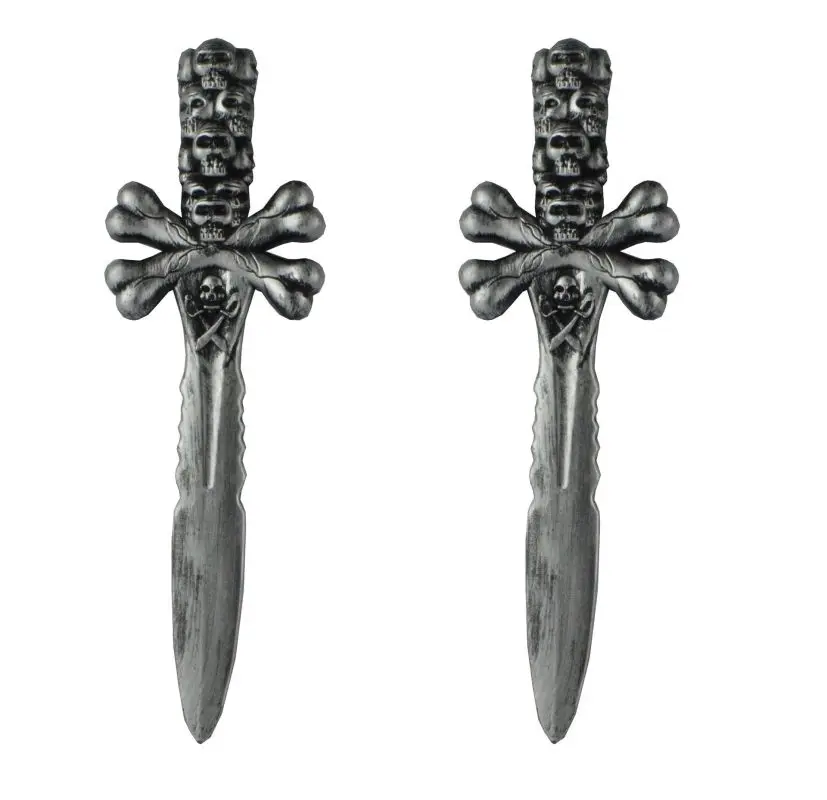 

Halloween Party Plastic Pirate Knife Weapons Photo Ghost Bones Sword Lightweight Safety