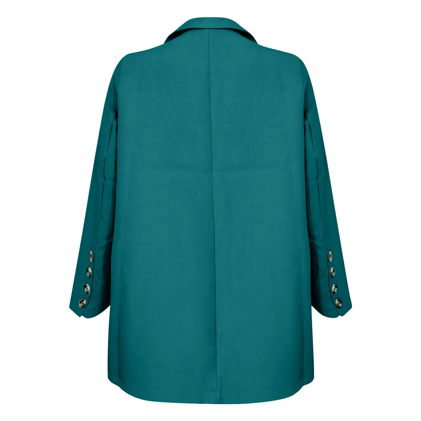 Женский деловой костюм из двух предметов элегантный однотонный блейзер с