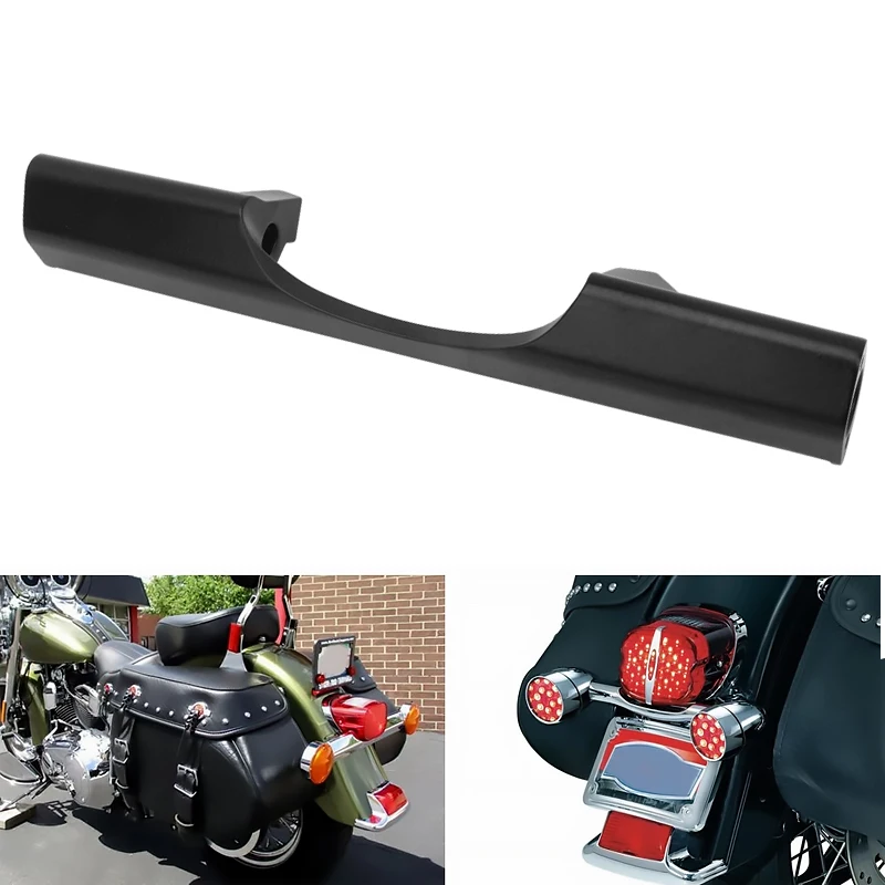 

Motorcycle Black Rear Turn Signal Brake Tail Light Bar Bracket Directional For Harley Touring Road King FLSTN FLSTC 1986-2017