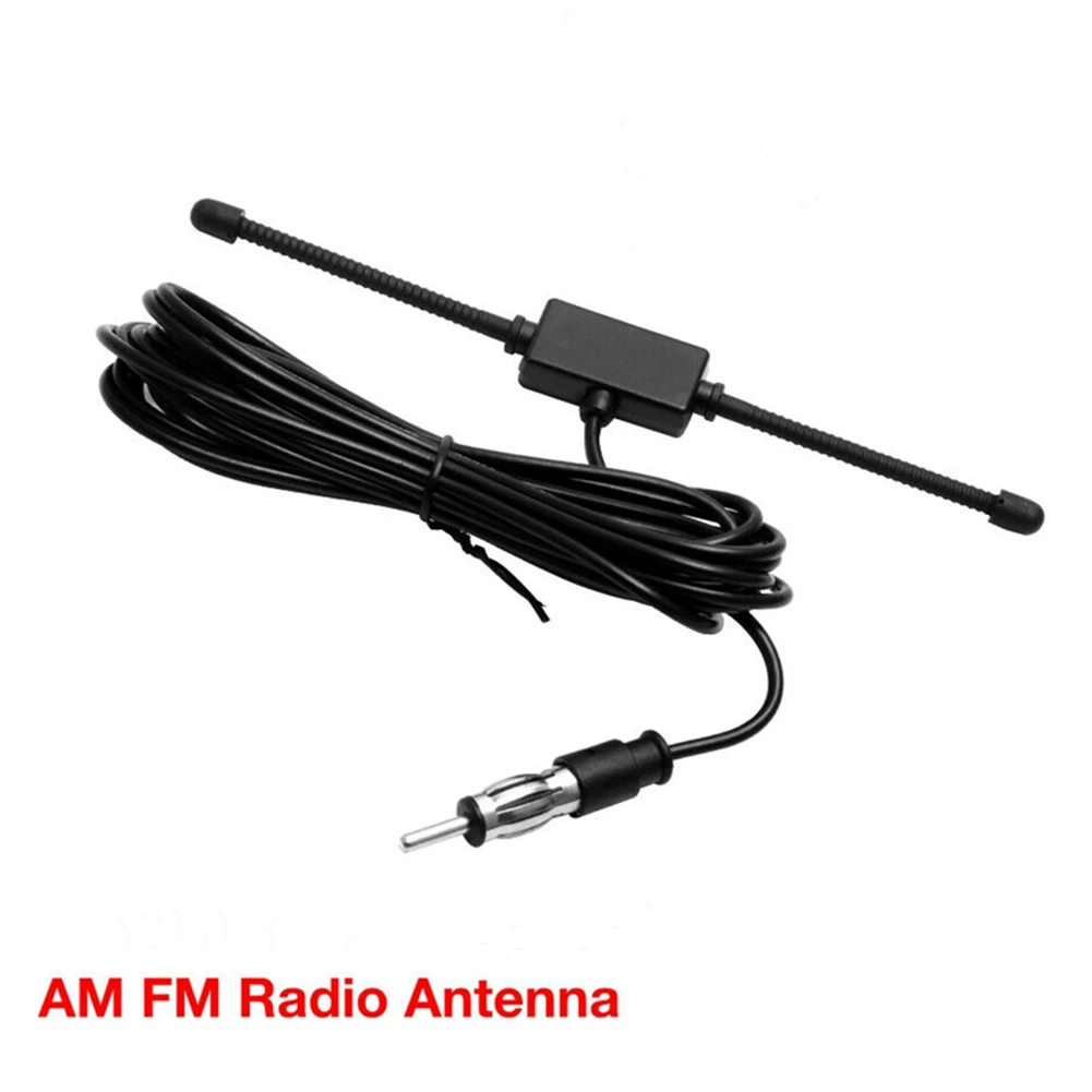 

1X Car Dipole FM Antenna Boat Stereo AM Glass Antenna Radio Antenna Universal 300cm DIN Plug Connector Car GPS Accessories