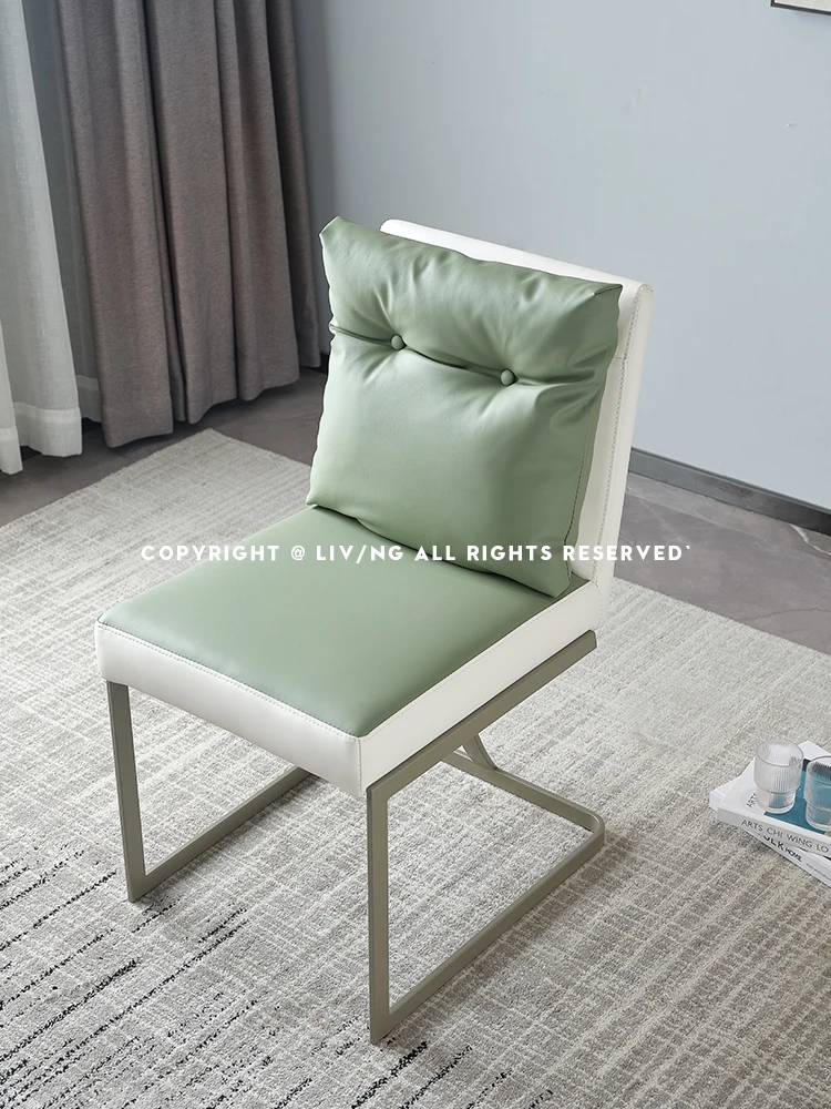 Минималистичный домашний коричневый стул со спинкой YY простой современный