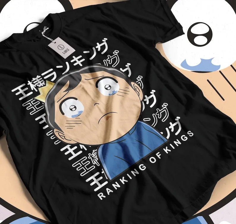 РУБАШКА УНИСЕКС Bojji рубашка с рейтингом Ousama королей