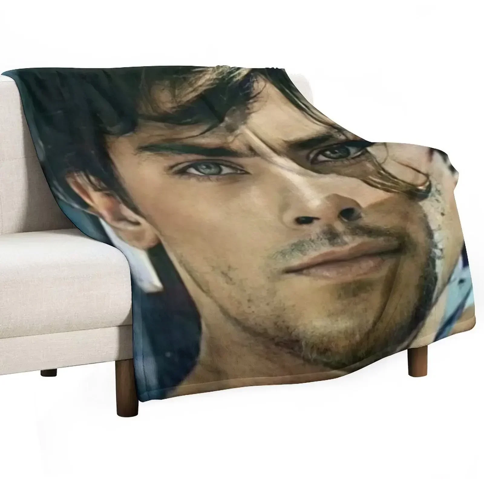 Одеяло alain delon пушистое мягкое большое в клетку плед одеяла